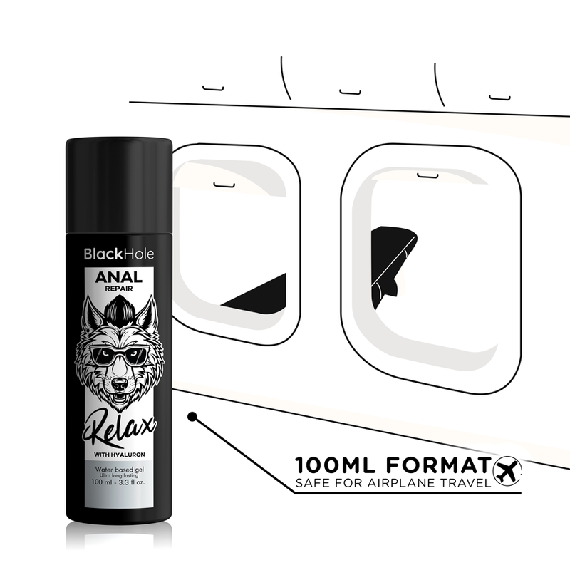 BLACK HOLE - REPARACIÓN RELAX ANAL A BASE DE AGUA CON HIALURÓN 100 ML