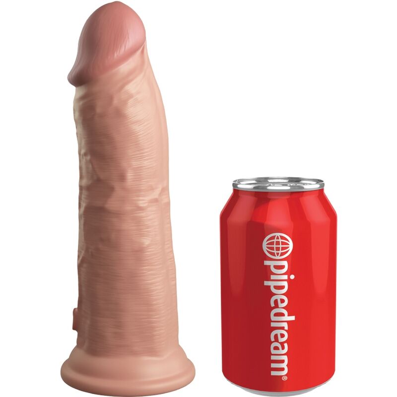 KING COCK - KIT DE ARREIO AJUSTÁVEL ELITE DELUXE COM ANEL COM TESTÍCULOS E DILDO 20,3 CM