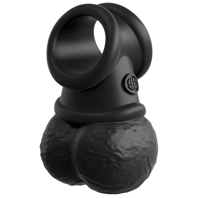 KING COCK - KIT DE ARREIO AJUSTÁVEL ELITE DELUXE COM ANEL COM TESTÍCULOS E DILDO 20,3 CM