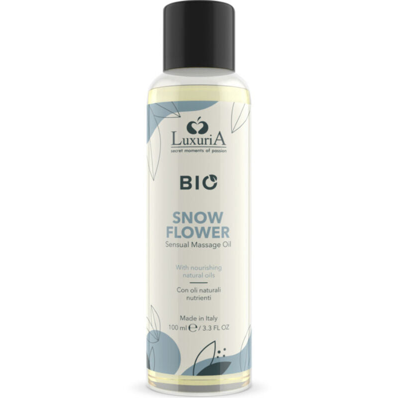 INTIMATELINE LUXURIA - ÓLEO DE MASSAGEM BIO FLOR DE NEVE 100 ML