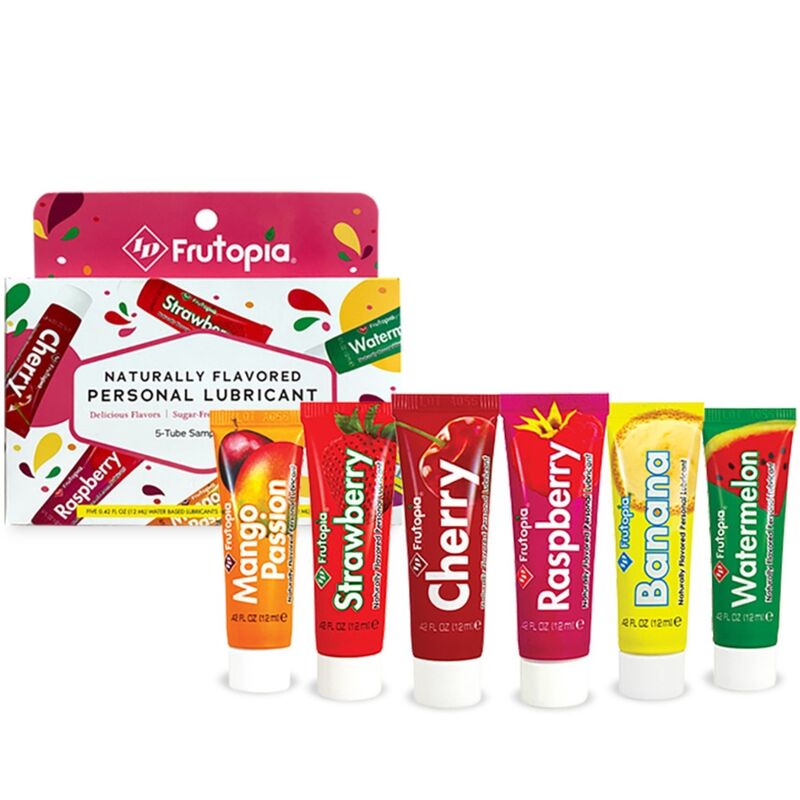 ID FRUTOPIA - LUBRIFICANTE VARIADO 5 UNIDADES 12 ML