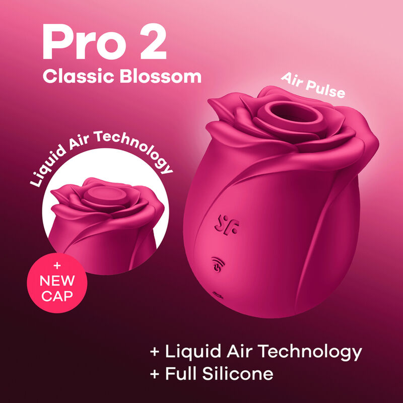 SATISFYER - VIBRADOR AIR PULSE PRO 2 CLASSIC BLOSSOM