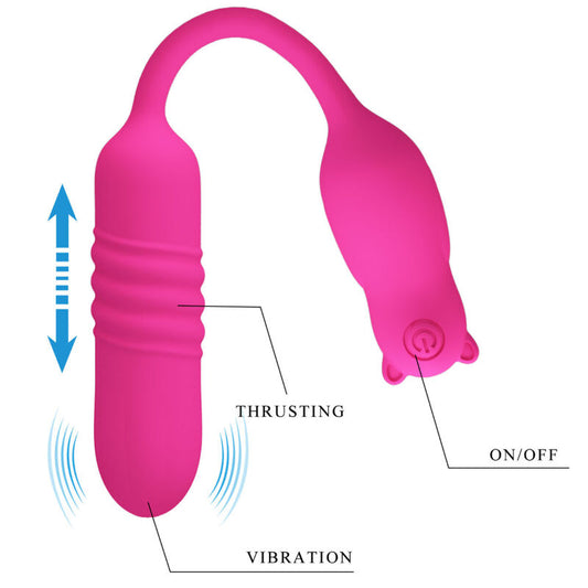 PRETTY LOVE - BALA VIBRATÓRIA DE SILICONE ROSA NOBIKUMA