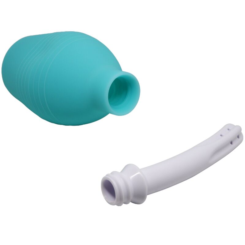 MR PLAY - CHUVEIRO ANAL DE BORRACHA AZUL PEAR