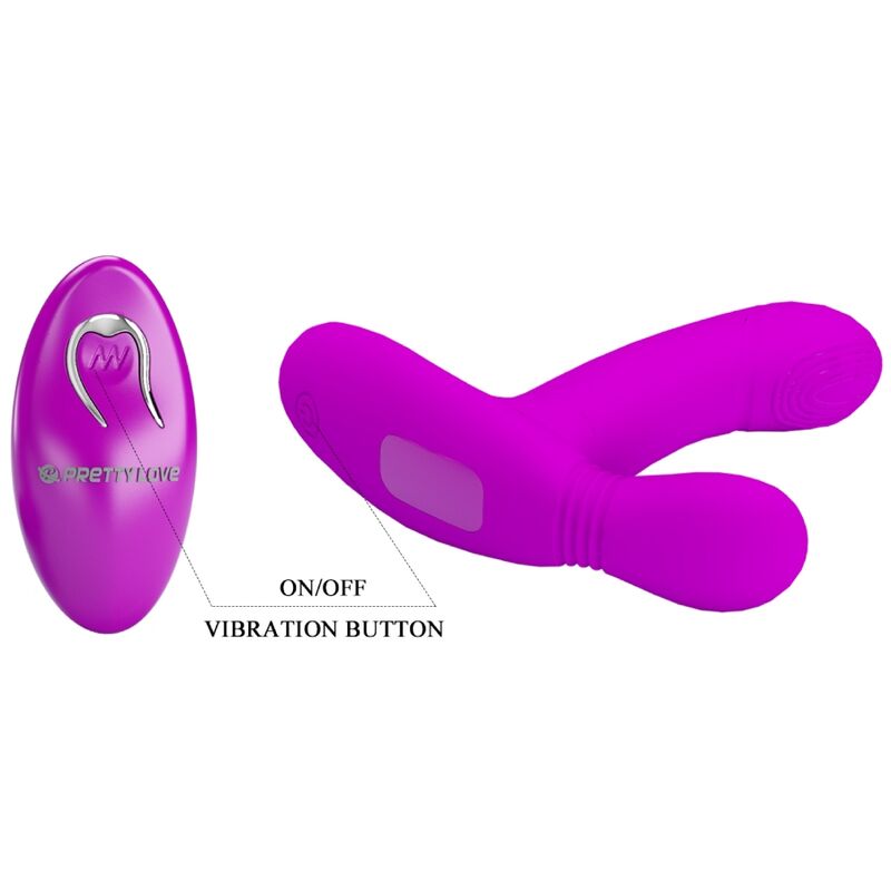 PRETTY LOVE - GERI MASSAGEADOR DE CLITÓRIS ROSA COM CONTROLE REMOTO