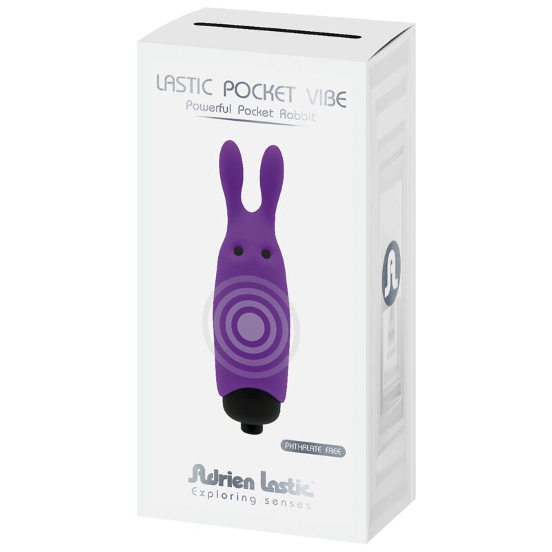 ADRIEN LASTIC - VIBRADOR DE CONEJO VIOLETA DE BOLSILLO LASTIC