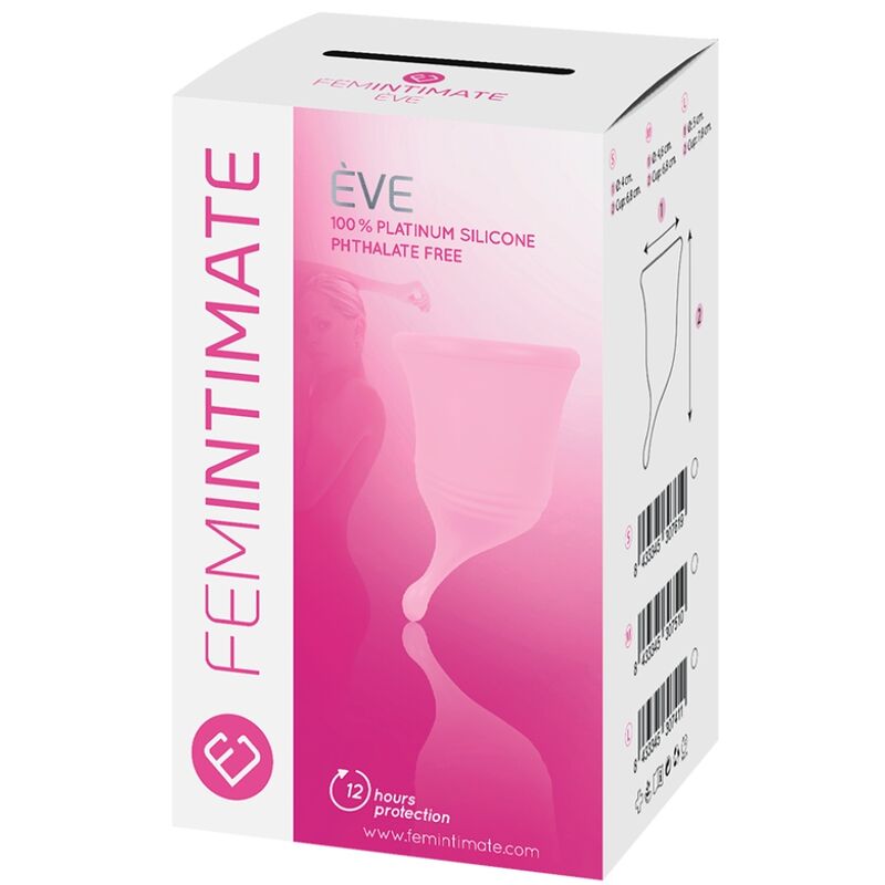 FEMINTIMATE - COPO MENSTRUAL DE SILICONE EVE NEW - TAMANHO G