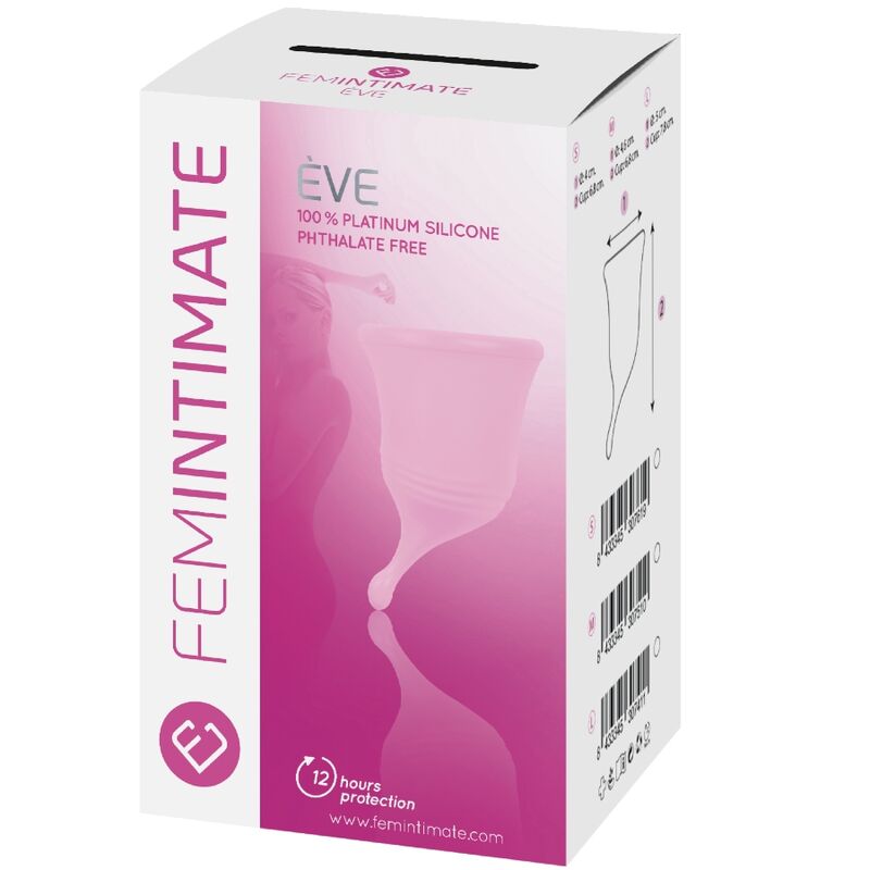 FEMINTIMATE - COPO MENSTRUAL DE SILICONE EVE NEW - TAMANHO P