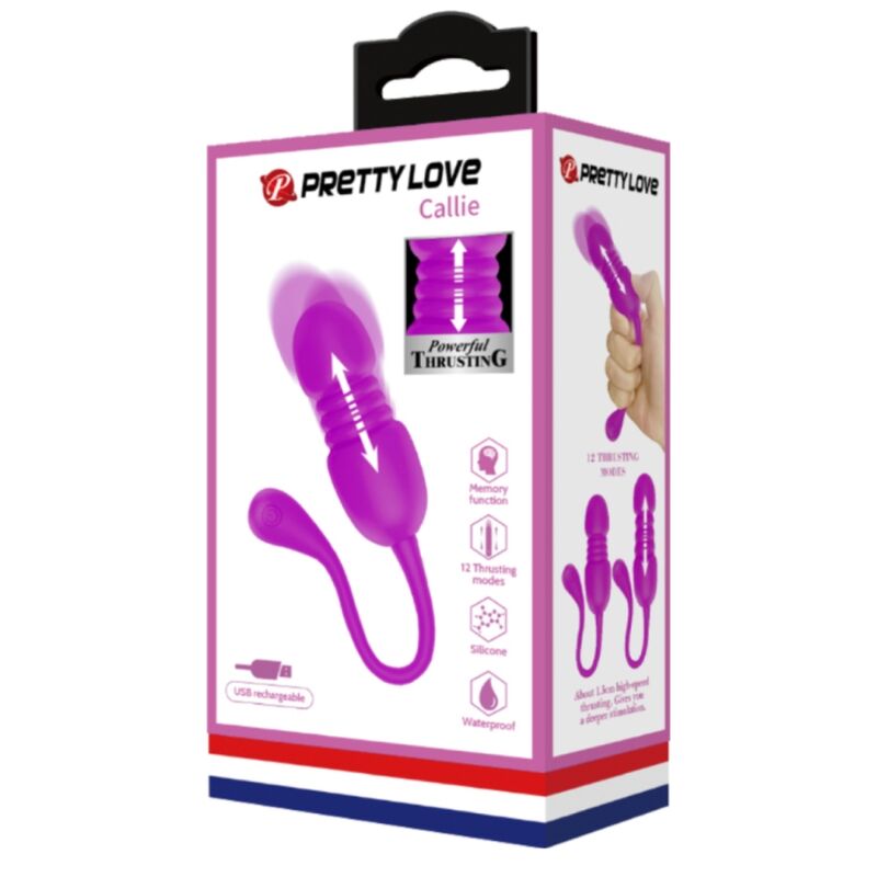 PRETTY LOVE - OVO VIBRATÓRIO RECARREGÁVEL CALLIE PURPLE