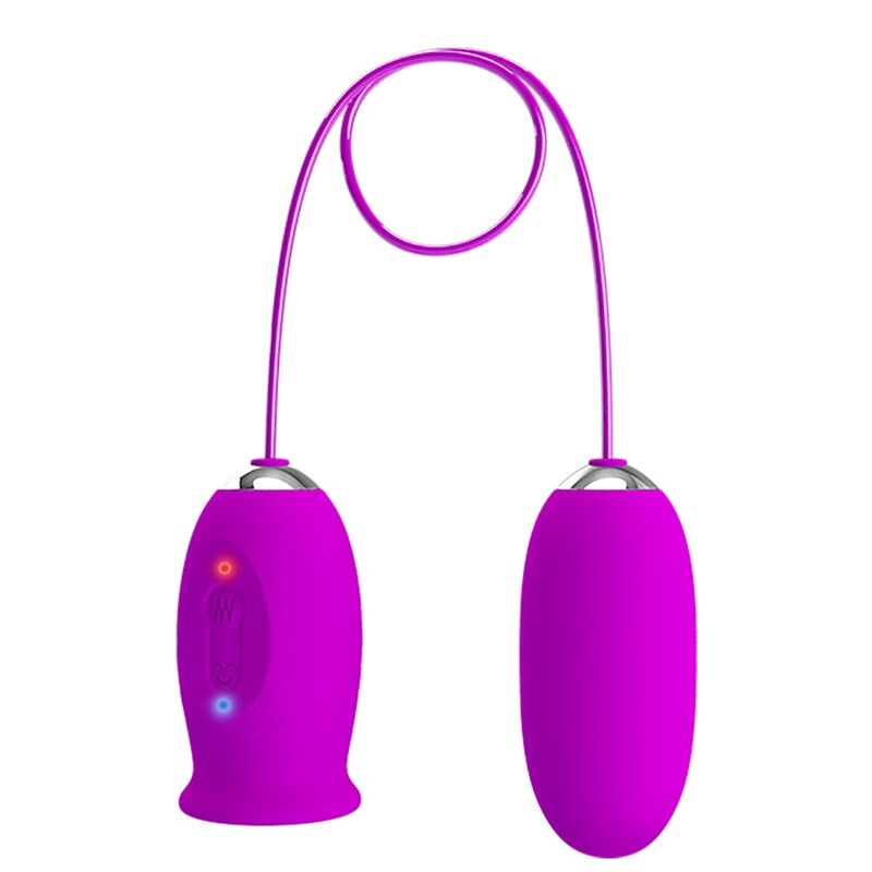 PRETTY LOVE - DAISY DUAL EGG VIBRADOR RECARREGÁVEL ROXO