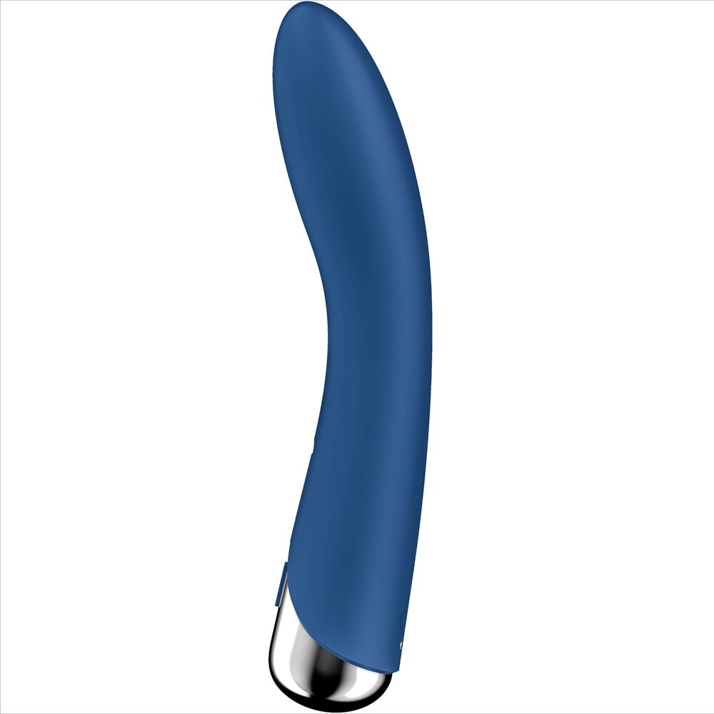 SATISFYER - VIBRADOR GIRATORIO AZUL CON PUNTO G