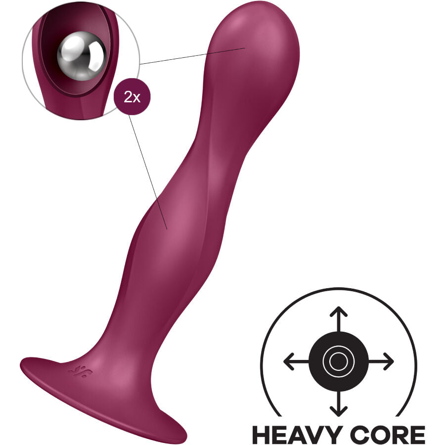 SATISFYER - DUPLA BOLA-R CONSOLO DE SILICONE AZUL