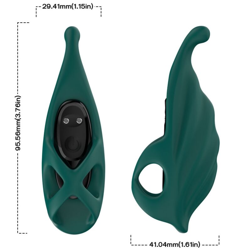 ARMONY - ESTIMULADOR DE DEDO Y VIBRADOR VERDE