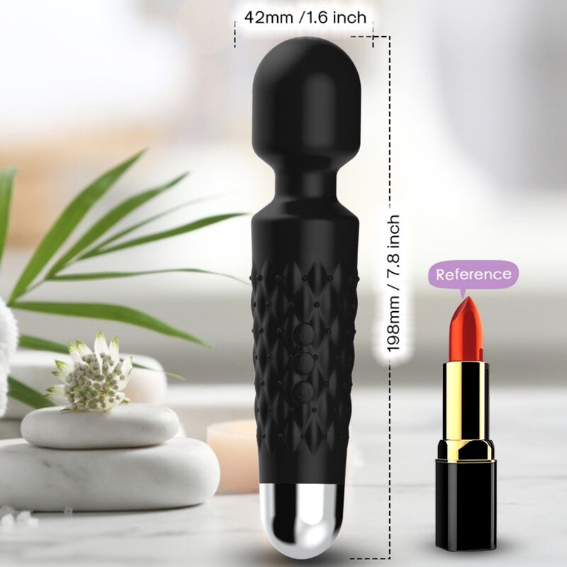 ARMONY - MASAJEADOR Y VIBRADOR POSTMAN CABEZAL SUPER FLEXIBLE NEGRO