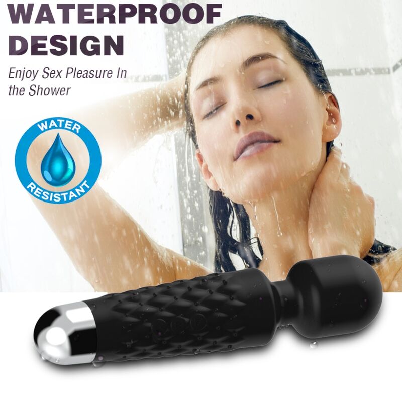 ARMONY - MASAJEADOR Y VIBRADOR POSTMAN CABEZAL SUPER FLEXIBLE NEGRO