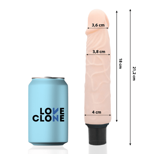 LOVECLONE - VIBRADOR FINN AUTOLUBRIFICANTE 21,2 CM -O- 3,8 CM
