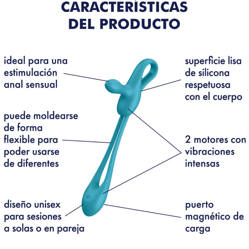 SATISFYER - PLUG &amp; PLAY 1 MULTIVIBRADOR FLEXÍVEL