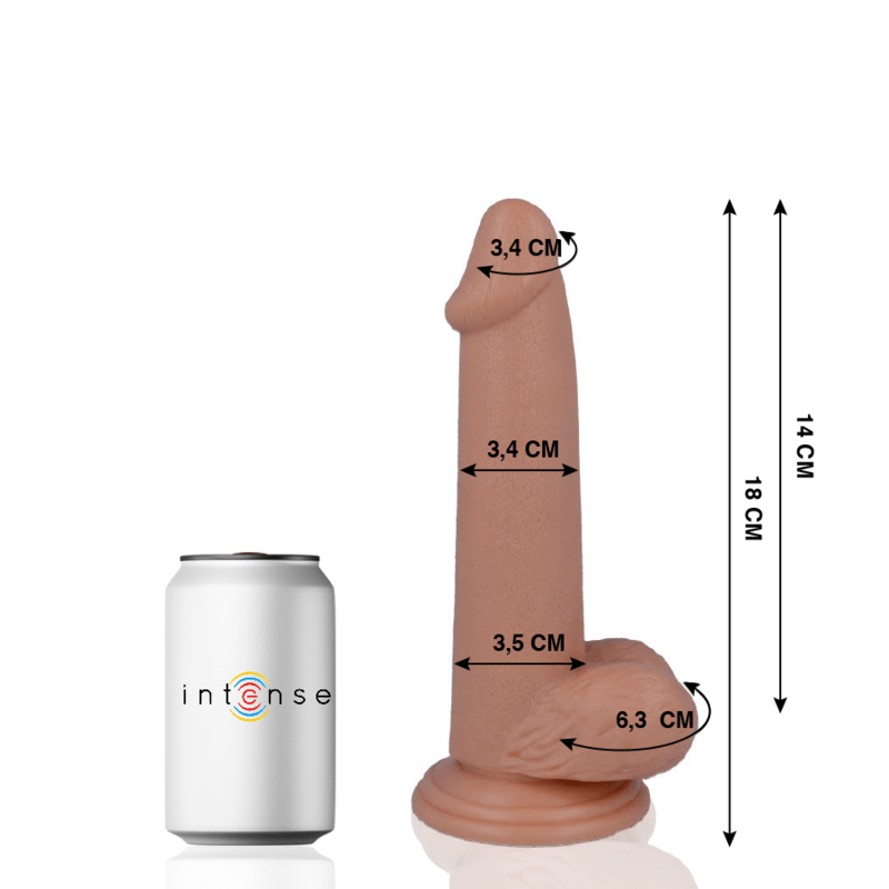 MR INTENSE - 10 REALISTIC PENIS 18 CM -O- 3.4 CM - Toys "n" Us