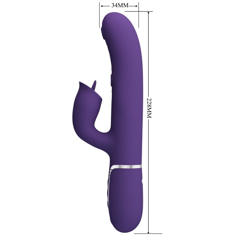 PRETTY LOVE - VIBRADOR COELHO COM ROXO LAMBER