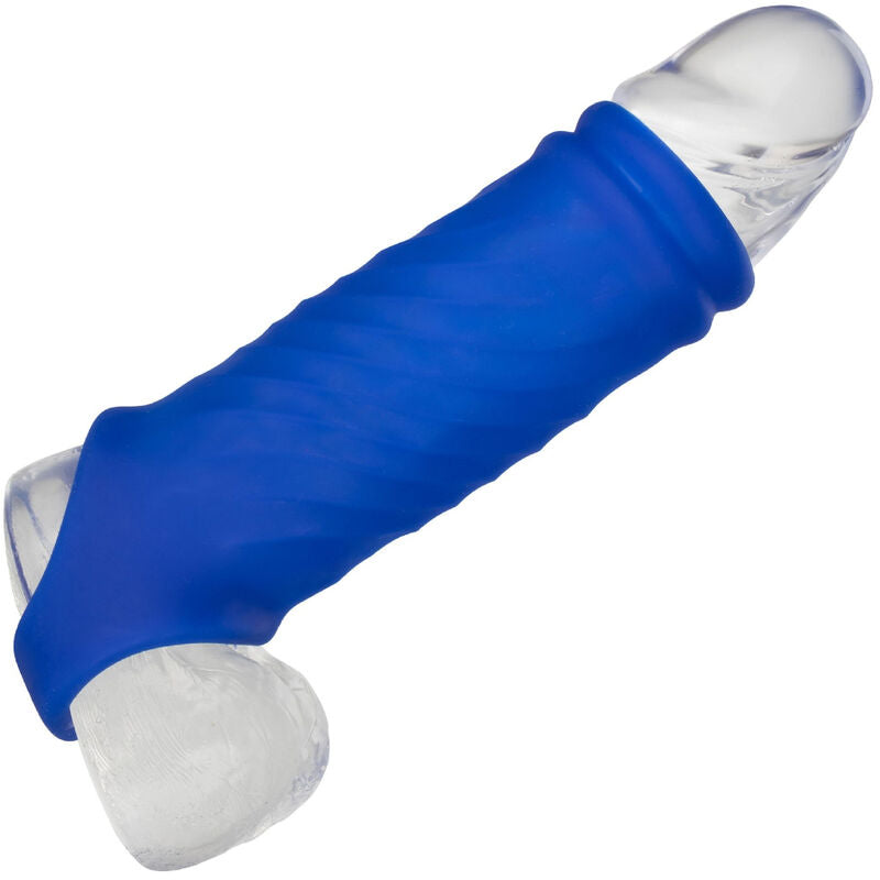 CALEXOTICS - CAPA PARA PÊNIS ADMIRAL WAVE SILICONE LÍQUIDO AZUL