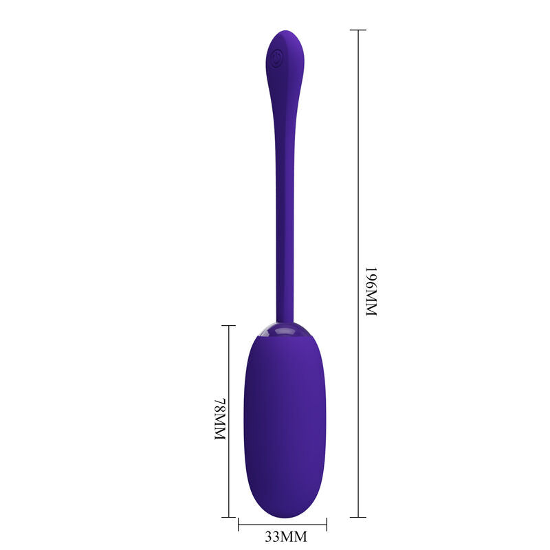 PRETTY LOVE - JULIUS OVO VIBRANTE RECARREGÁVEL À PROVA D'ÁGUA ROXO