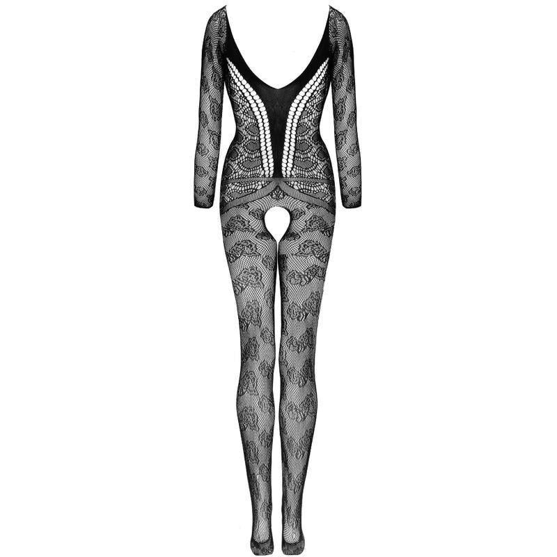 LIVCO CORSETTI FASHION - CORDILL LC 17358 BODYSTOCKING CROTCHLESS PRETO TAMANHO ÚNICO
