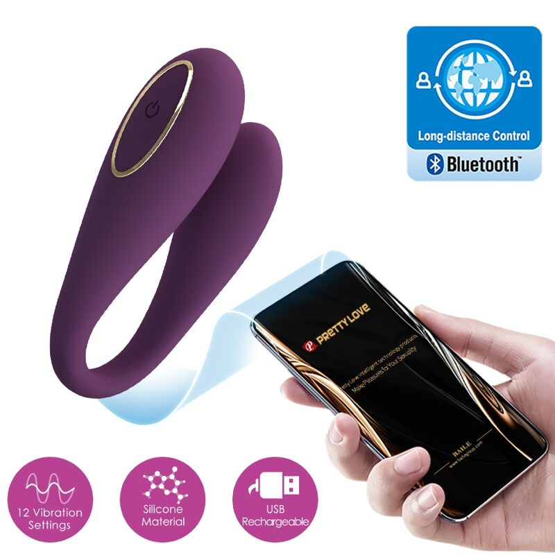 PRETTY LOVE - VIBRADOR GLOBAL DUPLO PRAZER AUGUST REMOTE