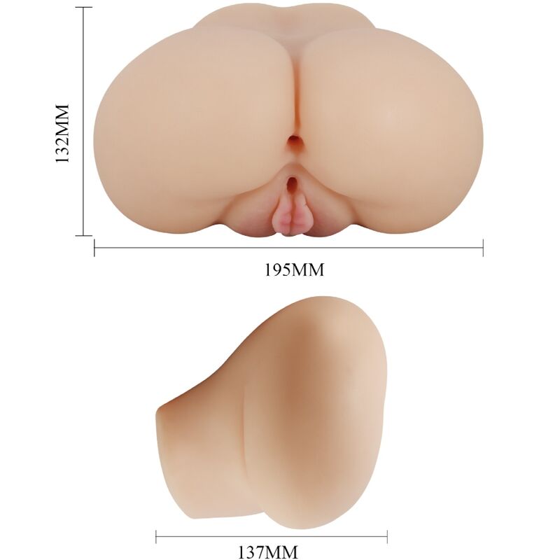 CRAZY BULL - VIBRADOR REALISTA DE VAGINA E ÂNUS LUNA
