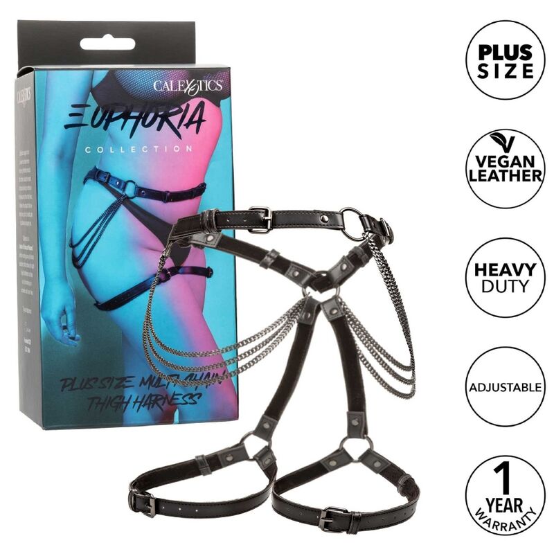 CALEXOTICS - ARREIO DE COXAS MULTI CORRENTES EUPHORIA PLUS SIZE