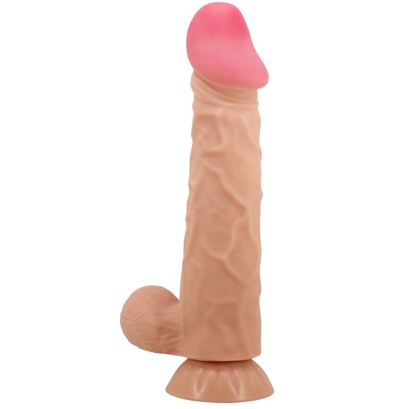 PRETTY LOVE - SÉRIE PELE DESLIZANTE DILDO REALISTA COM VENTOSA DESLIZANTE 24 CM