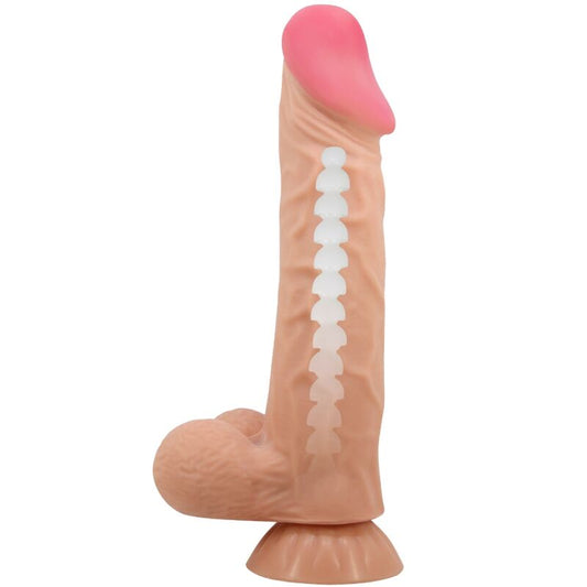 PRETTY LOVE - SÉRIE PELE DESLIZANTE DILDO REALISTA COM VENTOSA DESLIZANTE 24 CM