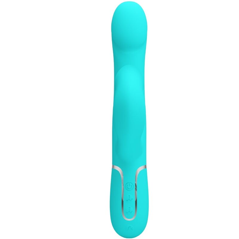 PRETTY LOVE - VIBRADOR COELHO PÉROLAS VERDE ÁGUA