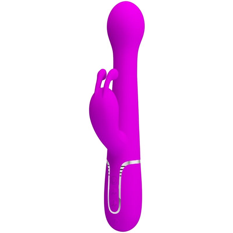 PRETTY LOVE - VIBRADOR DEJON RABBIT 3 EM 1 MULTIFUNCIONAL VIOLETA