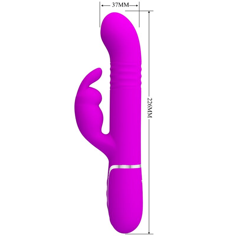 PRETTY LOVE - VIBRADOR COALE RABBIT PERLAS VIOLETAS