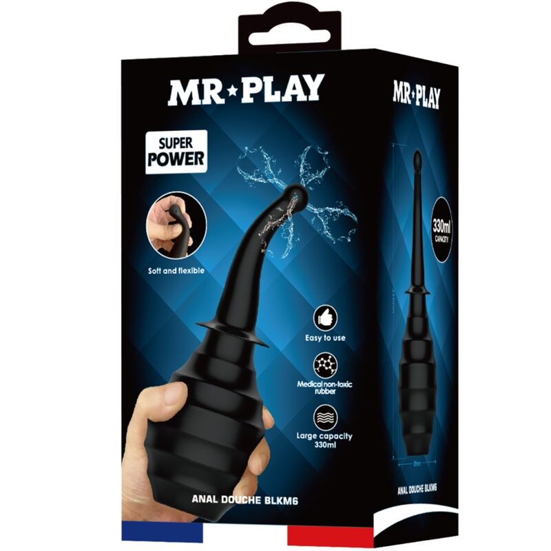 MR PLAY - DUCHA ANAL BLKM6 SUPER POWER PRETO