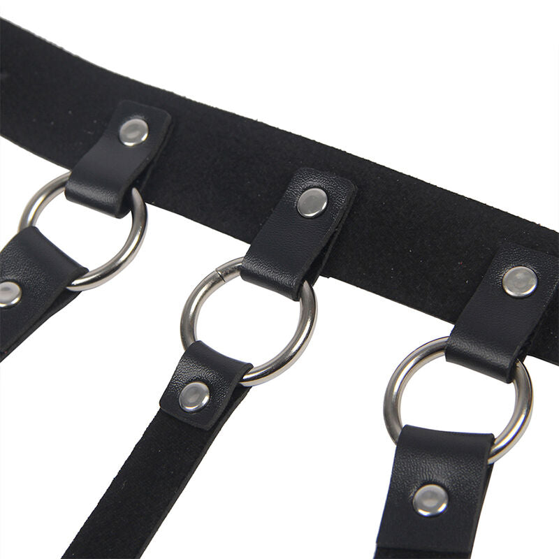 SUBBLIME - ARNÉS DE PECHO CON CADENAS DE ANILLO GRANDES TALLA ÚNICA