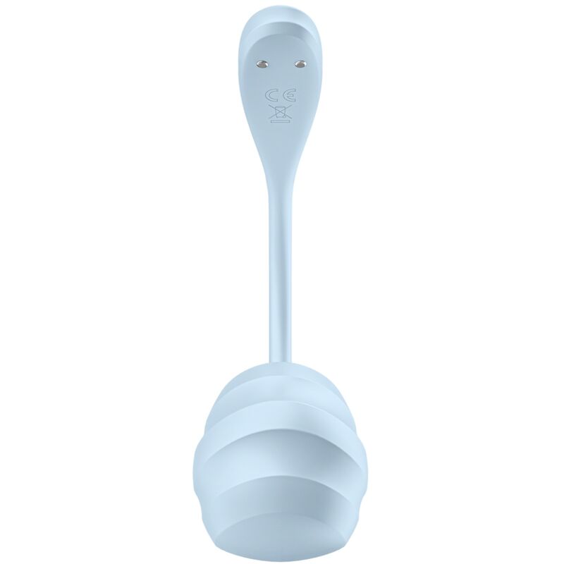 SATISFYER - ESTIMULADOR DE PONTO G SMOOTH PETAL AZUL CÉU APLICATIVO GRÁTIS