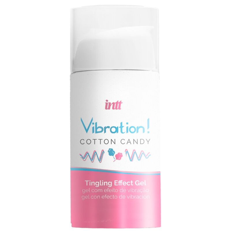 INTT - GEL VIBRADOR LÍQUIDO ALGODÃO DOCE PODEROSO ESTIMULANTE ÍNTIMO 15 ML