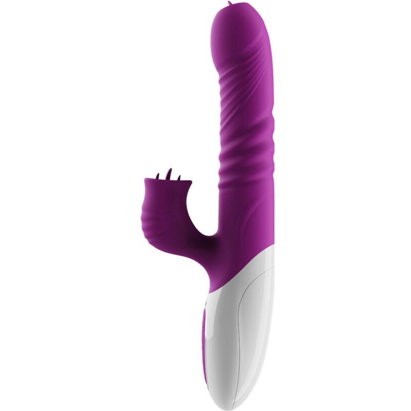 ARMONY - VIBRADOR DE LÍNGUA DUPLA E EFEITO DE CALOR VIOLETA IMPULSANTE