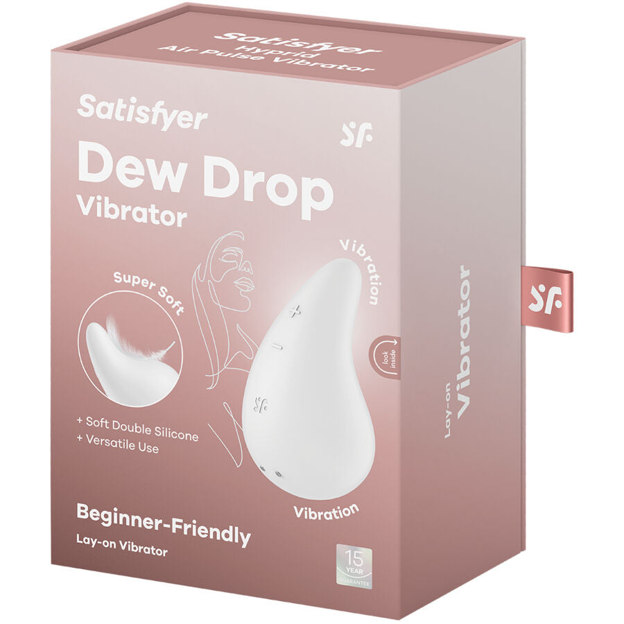 SATISFYER - VIBRADOR DEW DROP LAY-ON AZUL