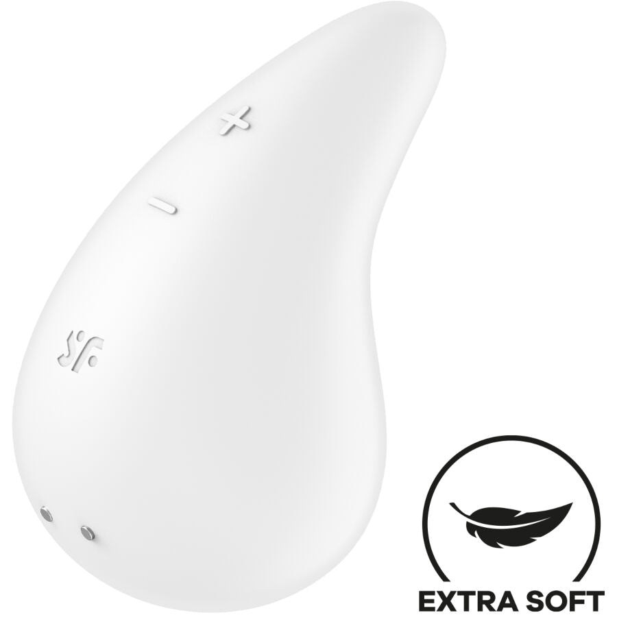 SATISFYER - VIBRADOR DEW DROP LAY-ON AZUL