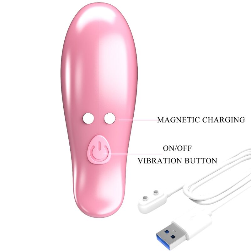 PRETTY LOVE - PINÇAS DE MAMILOS VIBRATÓRIAS EM FOLHA ROSA