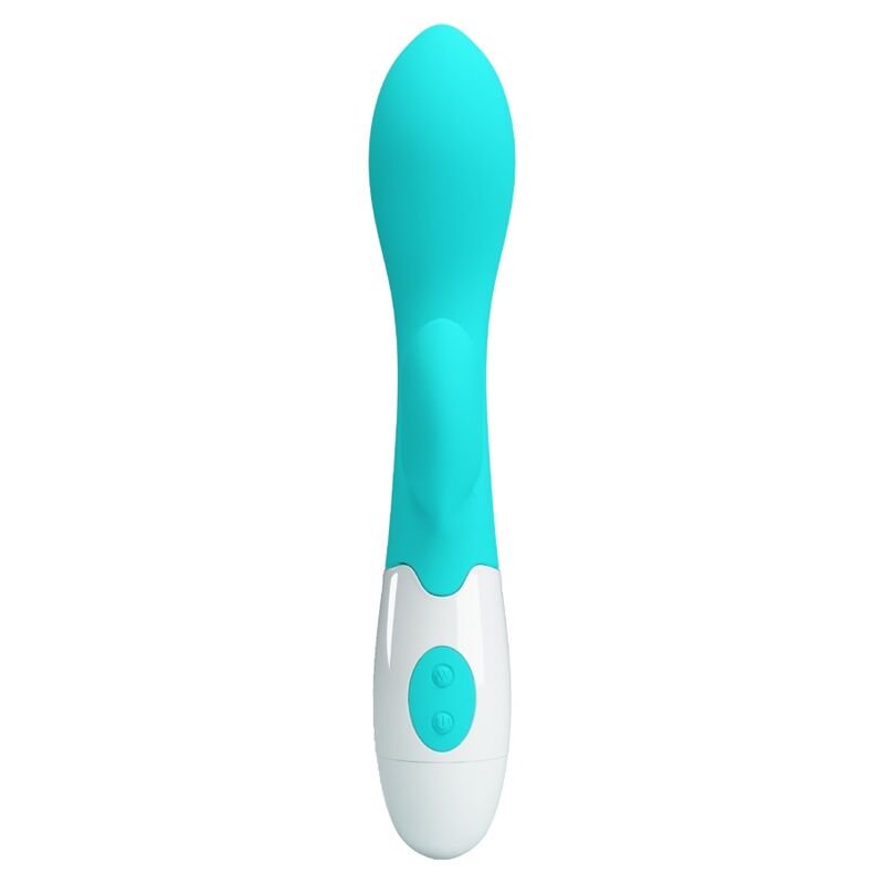 PRETTY LOVE - VIBRADOR BRILHANTE PARA PONTO G VERDE ÁGUA