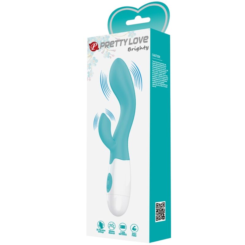 PRETTY LOVE - VIBRADOR BRILHANTE PARA PONTO G VERDE ÁGUA