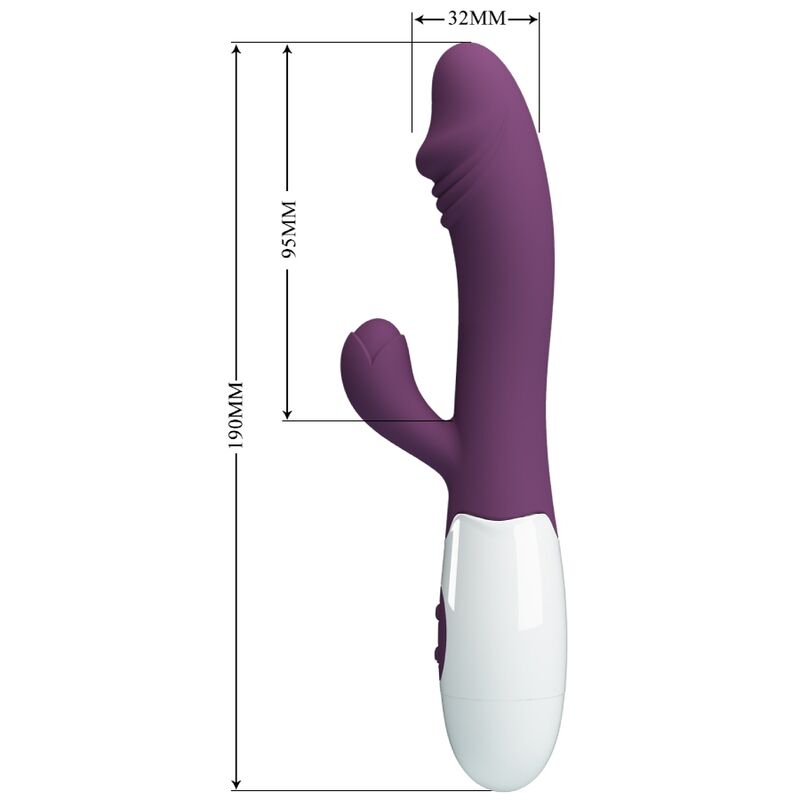 PRETTY LOVE - VIBRADOR SNAPPY PONTO G ROXO