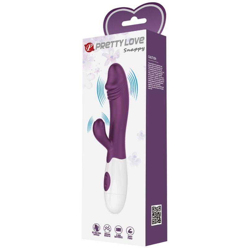 PRETTY LOVE - VIBRADOR SNAPPY PONTO G ROXO