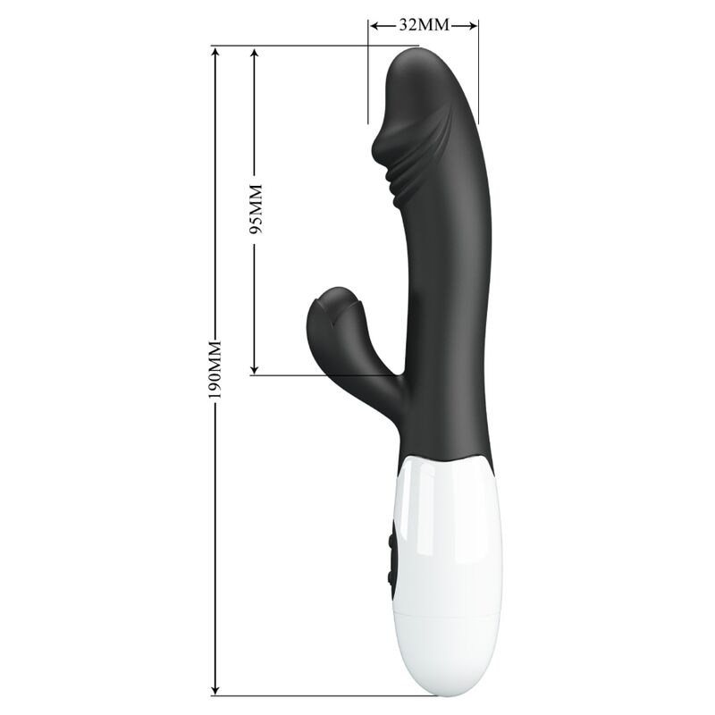 PRETTY LOVE - VIBRADOR DE PUNTO G RÁPIDO NEGRO