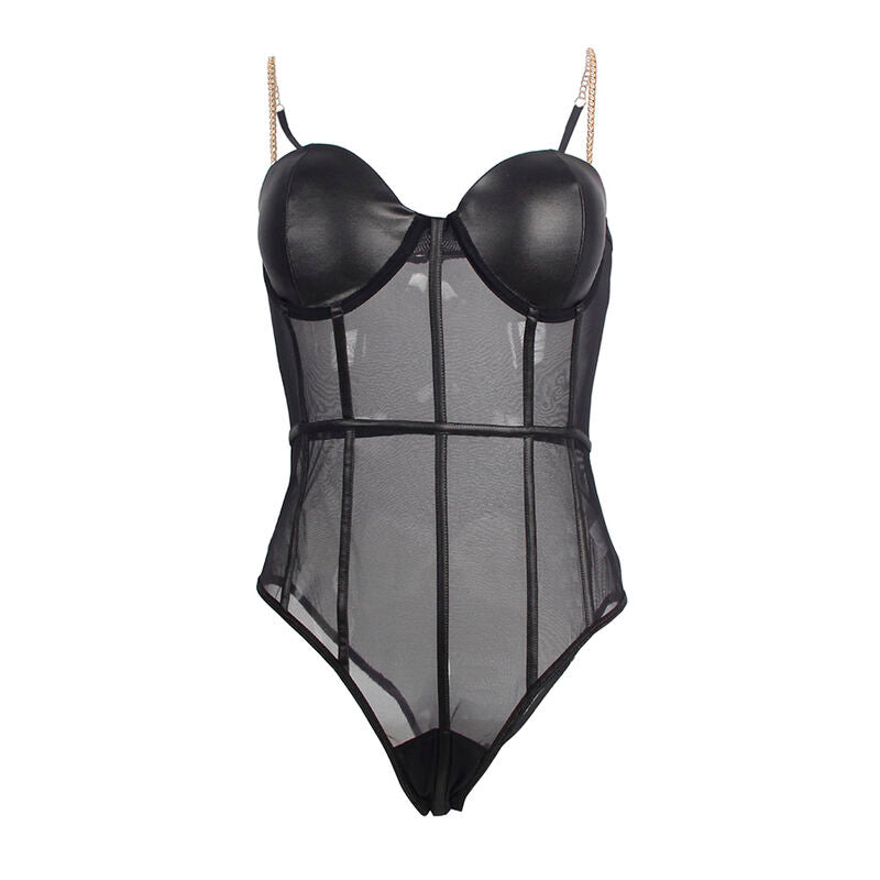 SUBBLIME - BODY DE TIRANTES DE CADENA NEGRA L/XL