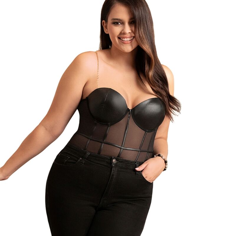 SUBBLIME - BODY DE TIRANTES DE CADENA NEGRA L/XL