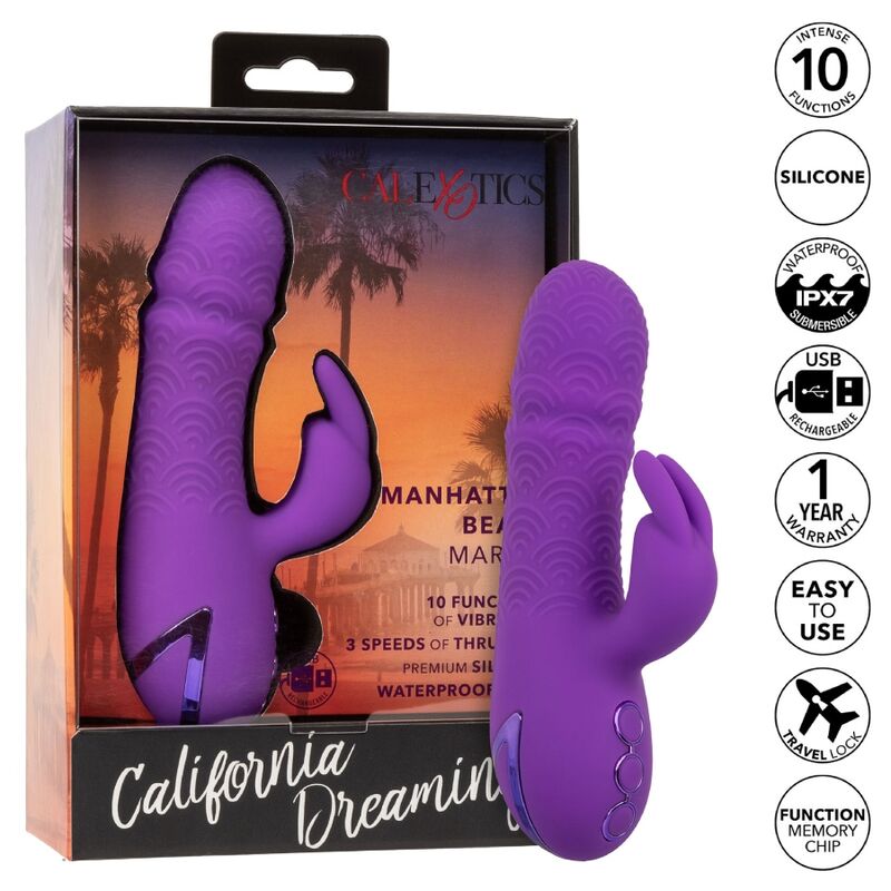 CALEXOTICS - MANHATTAN BEACH MARVEL VIBRATOR RABBIT PURPLE DA CALIFORNIA DREAMING